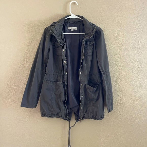 Gray utility zip up jacket - Picture 6 of 6